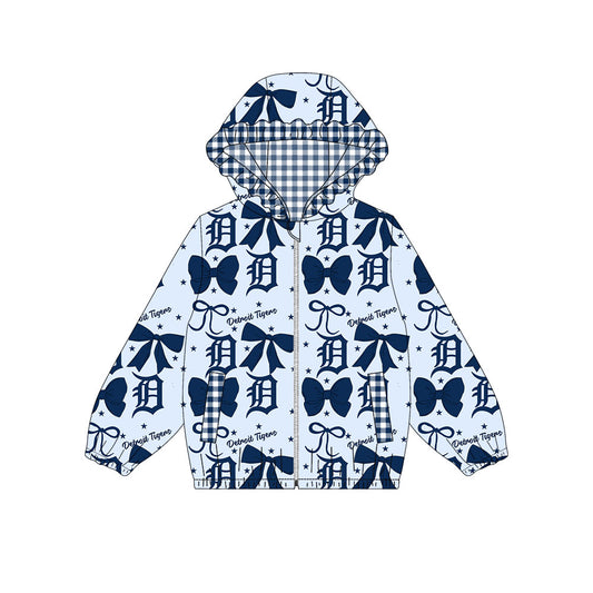 1002-Custom moq 8 mix size milk silk summer team baby girls clothes bow blue hooded long sleeve top-25.10.9