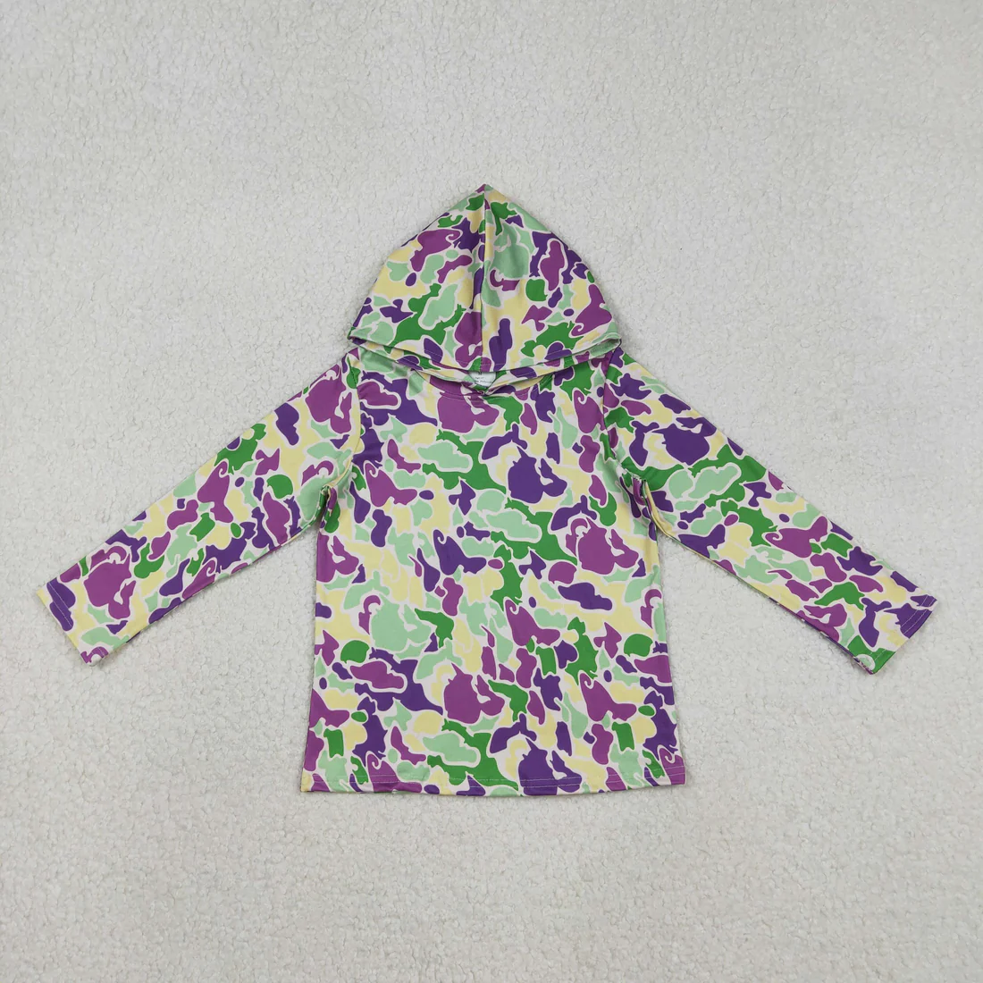 RTS NO MOQ Sibling baby boy clothes camouflage hooded long sleeved tops