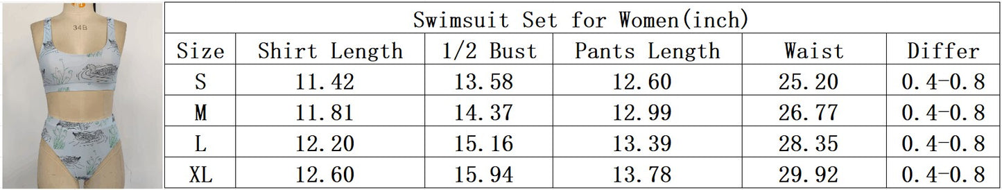 RTS NO MOQ S0563+S0564 Adult female military green camouflage swimsuit vest briefs set-
