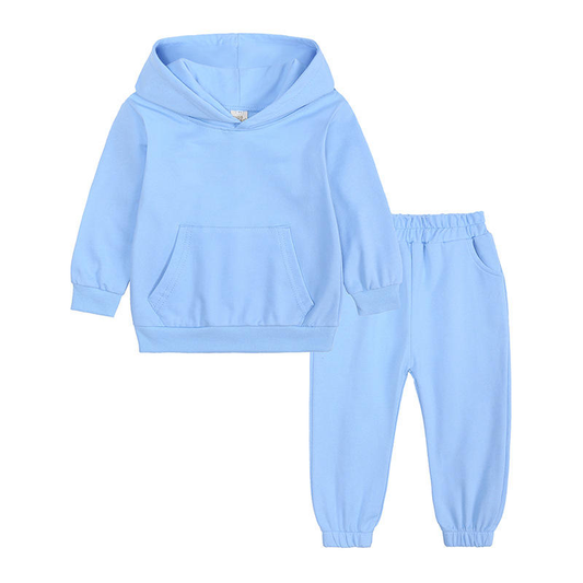 Custom moq 5 each style eta 6-7weeks baby boy clothes hooded long sleeve pants sets 8-25.7.28