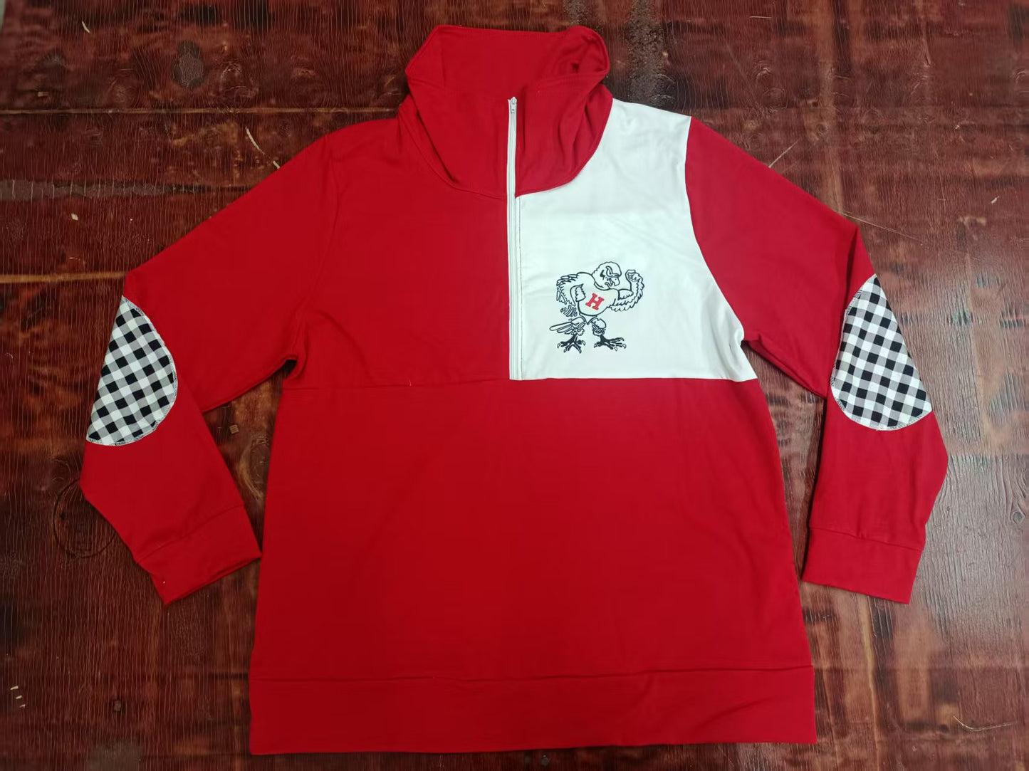 Custom moq 3 eta 6-7weeks kids clothes team red long sleeve top
