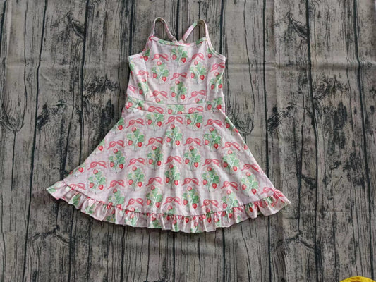 Custom moq 3 eta 6-7weeks baby girl clothes bow sleeveless dress-25.5.27