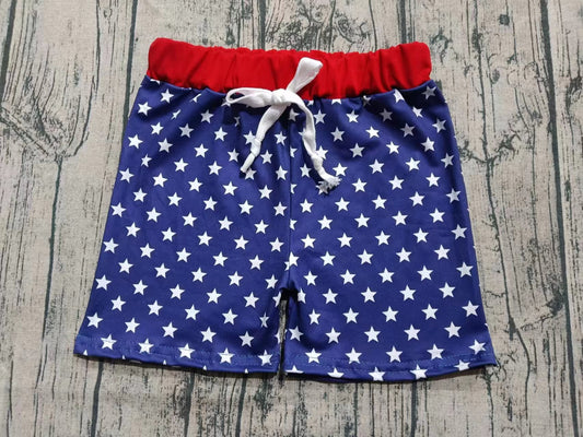 Custom moq 3 eta 6-7weeks baby boys clothes stars blue Summer Shorts-25.5.29
