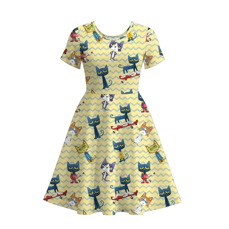 Custom moq 5 each style eta 6-7week adult clothes short sleeve dress