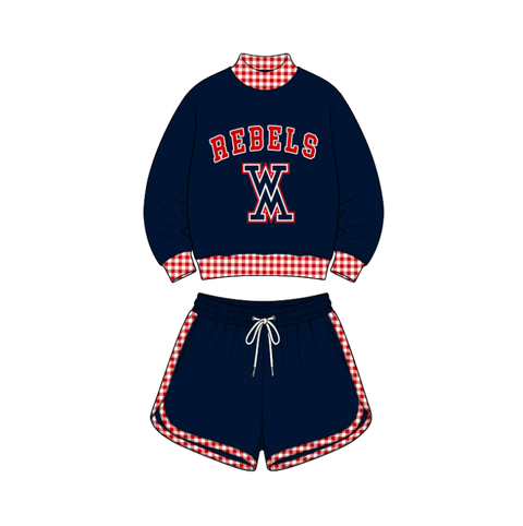 custom moq 5 mix size BYKYSR01 Baby Kids Cute Patchwork Long Sleeve Top Pants Team Clothes Set Jumpsuits