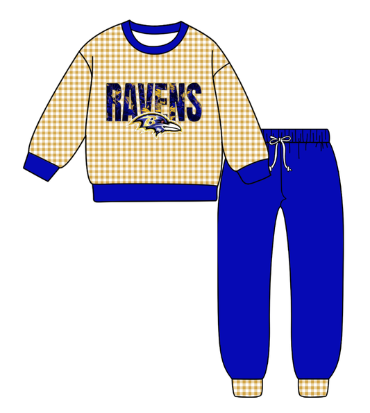 Custom moq 8 mix size milk silk summer teams baby girl clothes blue long sleeve pants sets-25.9.29