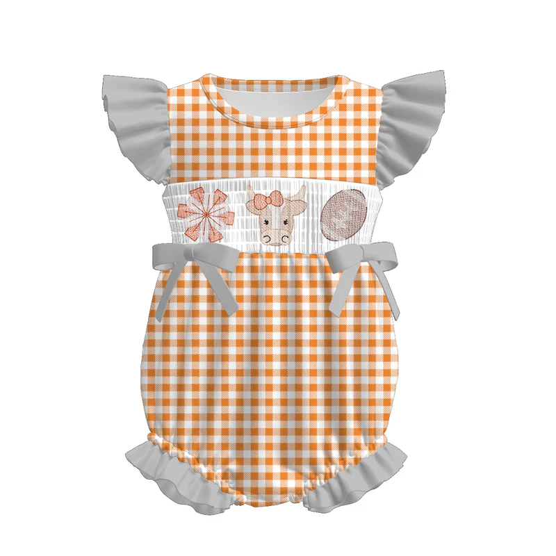 Custom summer teams baby girls clothes team short sleeve shorts sets dress romper-25.7.15