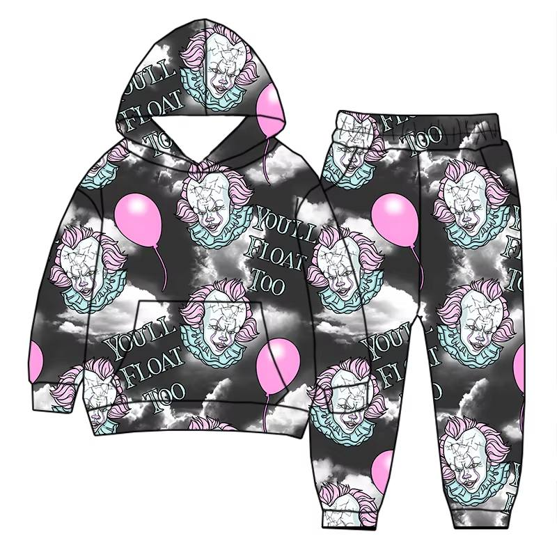 Custom moq 5 each style eta 6-7weeks baby boy clothes hooded long sleeve pants sets -25.8.1