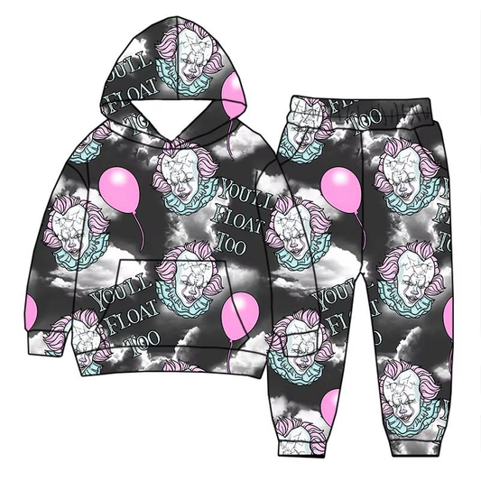 Custom moq 5 each style eta 6-7weeks baby boy clothes hooded long sleeve pants sets -25.8.1