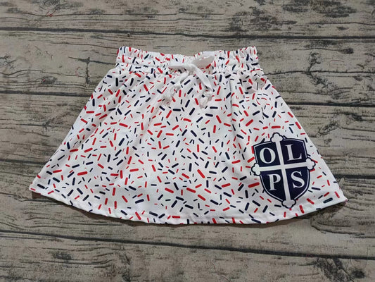 Custom moq 3 eta 6-7weeks team kids clothes girls skirt