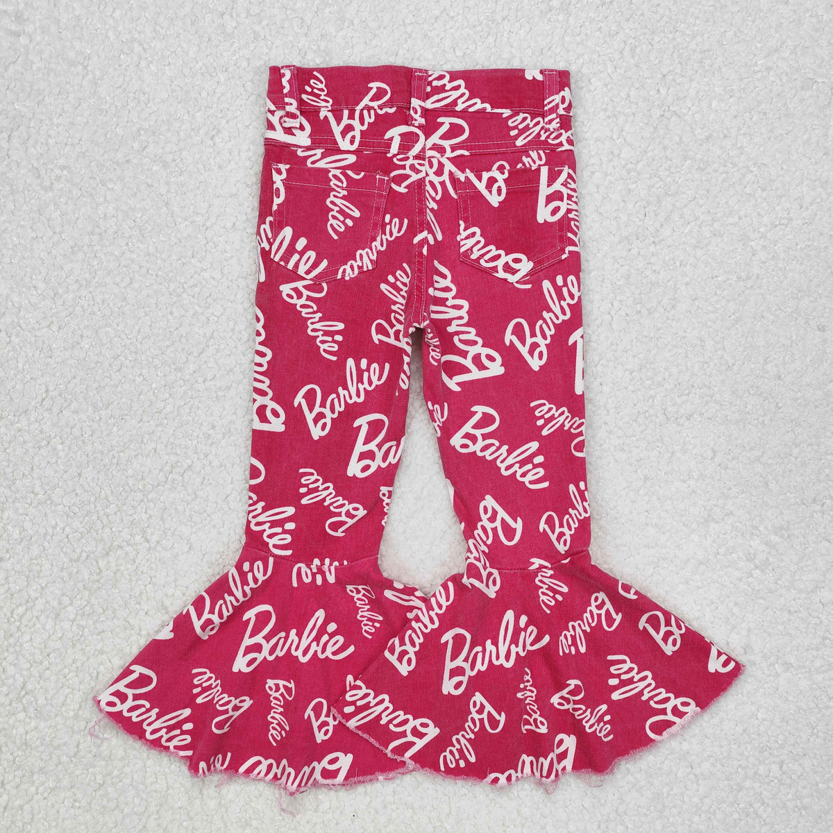 RTS NO MOQ ETA 5/7days Arrived P0295 Cute Clothes letter rose red denim trousers