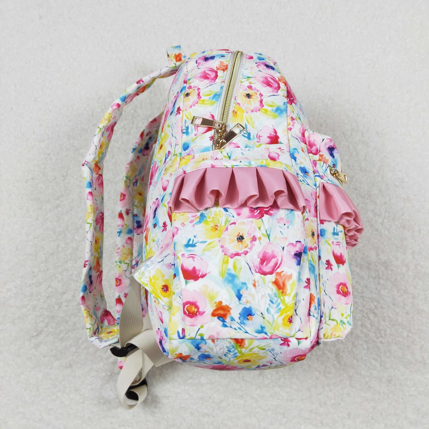 BA0174 Flower rose red lace backpack