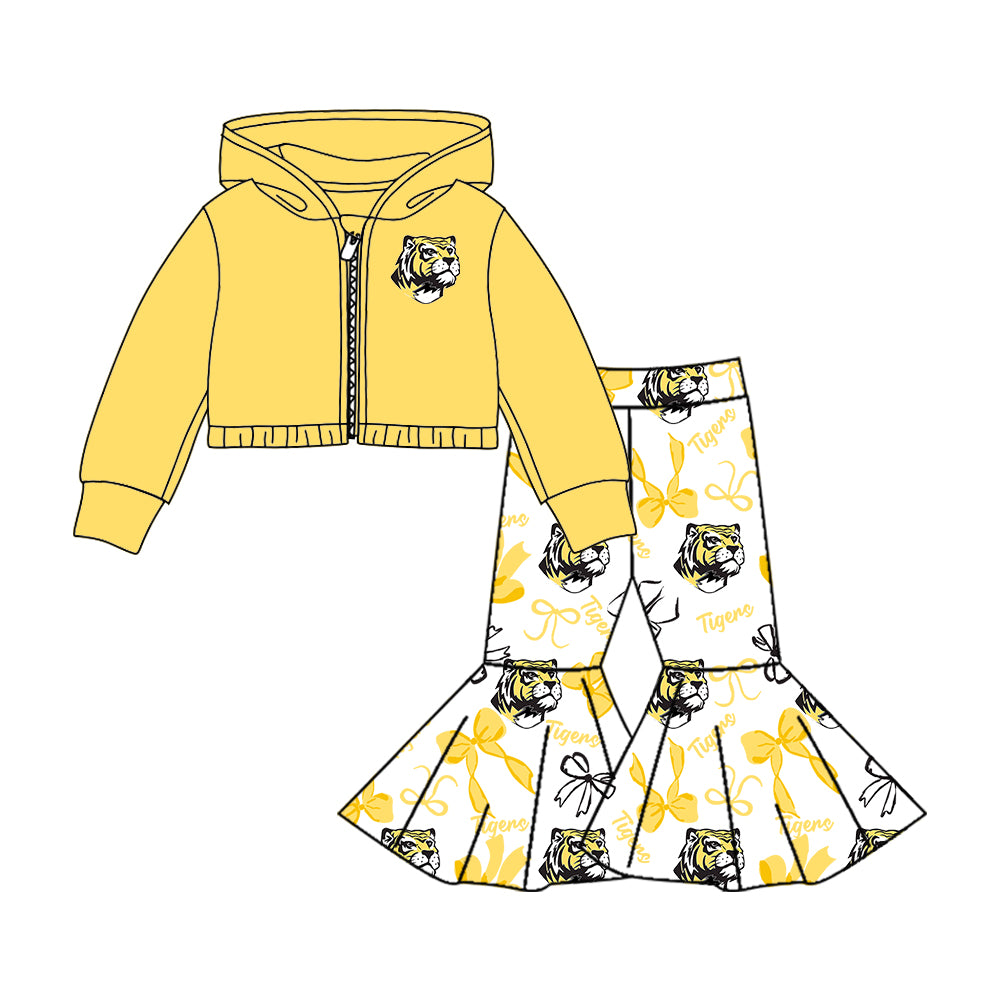 Custom moq 5 mix size milk silk summer teams baby girls clothes bow yellow hooded long sleeve pants sets and skirts sets and dress and jumpsuit and top-25.7.30
