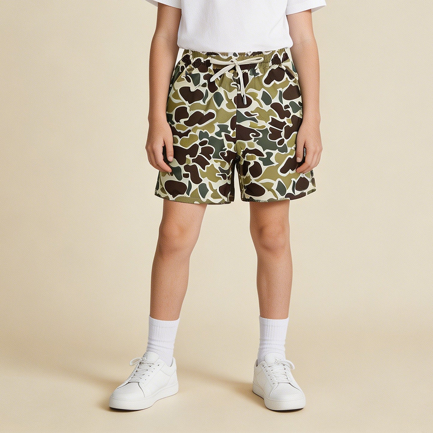 RTS NO MOQ milk silk S0474 Adult Man Camouflage Bottom Trunks Shorts Swimwear