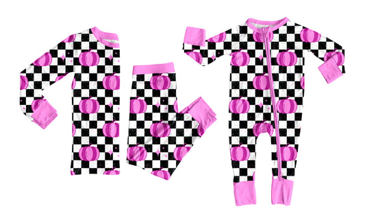 25.6.24 custom each style moq 5eta 4-6week Sibling Sisters pumpkin purple baby boy long sleeve pants sets and rompers match family design