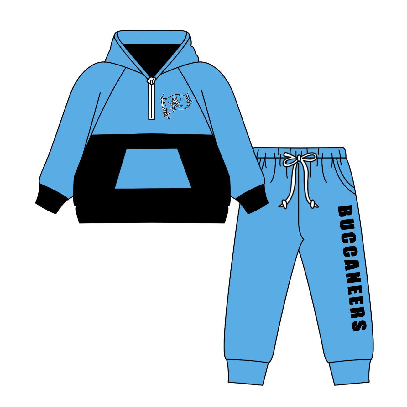 Custom moq 5 mix size milk silk summer teams baby girls clothes bow sky blue hooded long sleeve pants sets and boy sets and dress and hooded top and pant-25.8.18