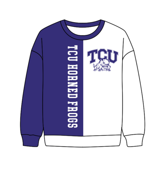 10.4-3-Custom moq 8 mix size milk silk summer team baby boys clothes purple and white long sleeve top-25.10.9