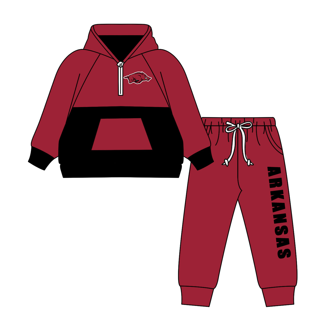 Custom moq 5 mix size milk silk summer teams baby girls clothes brick red hooded long sleeve pants sets and boy sets and dress and tops 2-25.8.19