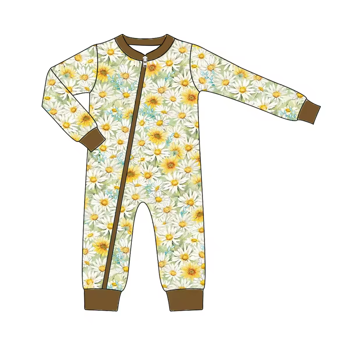 Custom moq 3 eta 6-8 weeks Yellow and White Daisy Long Creeper