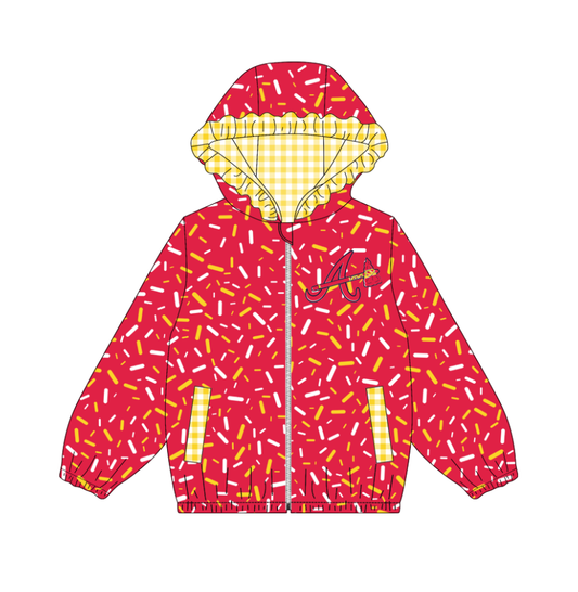 10.3-2-Custom moq 8 mix size milk silk summer team baby girls clothes red hooded long sleeve top-25.10.9