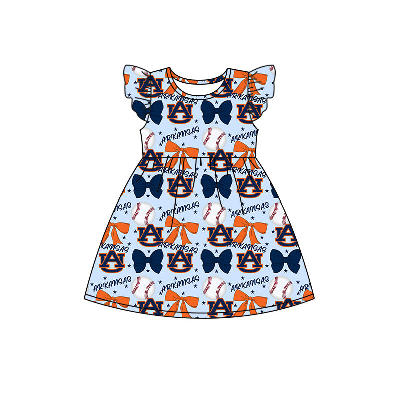 Custom moq 5 each style summer teams baby girls clothes team bow long sleeve hooded pants sets and dress and romper-25.6.13