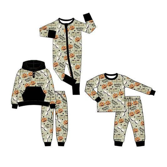 25.7.9 custom each style moq 5eta 4-6week Sibling Sisters pumpkin baby boy long sleeve pants sets 1 and sets 2 and rompers match family design