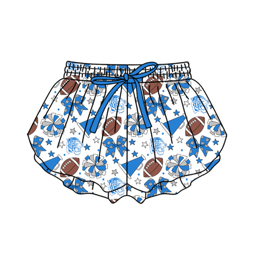Custom moq 5 mix size milk silk summer teams Baby Girls Stars Bows Yoga Active Ruffle Shorts Bottom