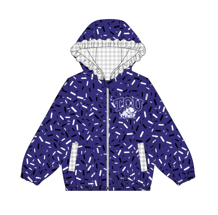 10.3-3-Custom moq 8 mix size milk silk summer team baby girls clothes purple hooded long sleeve top-25.10.9