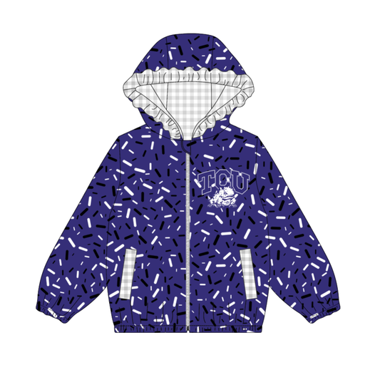 10.3-3-Custom moq 8 mix size milk silk summer team baby girls clothes purple hooded long sleeve top-25.10.9