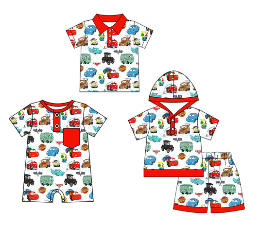 4.2 custom each style moq 5eta 4-6week Sibling Sister cars baby boy sets and boy rompers and top match family design