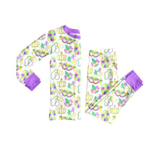 25.9.6 custom each style moq 5eta 4-6week Sibling Sisters mardi gras baby girl clothes long sleeve pants sets and romper match family design