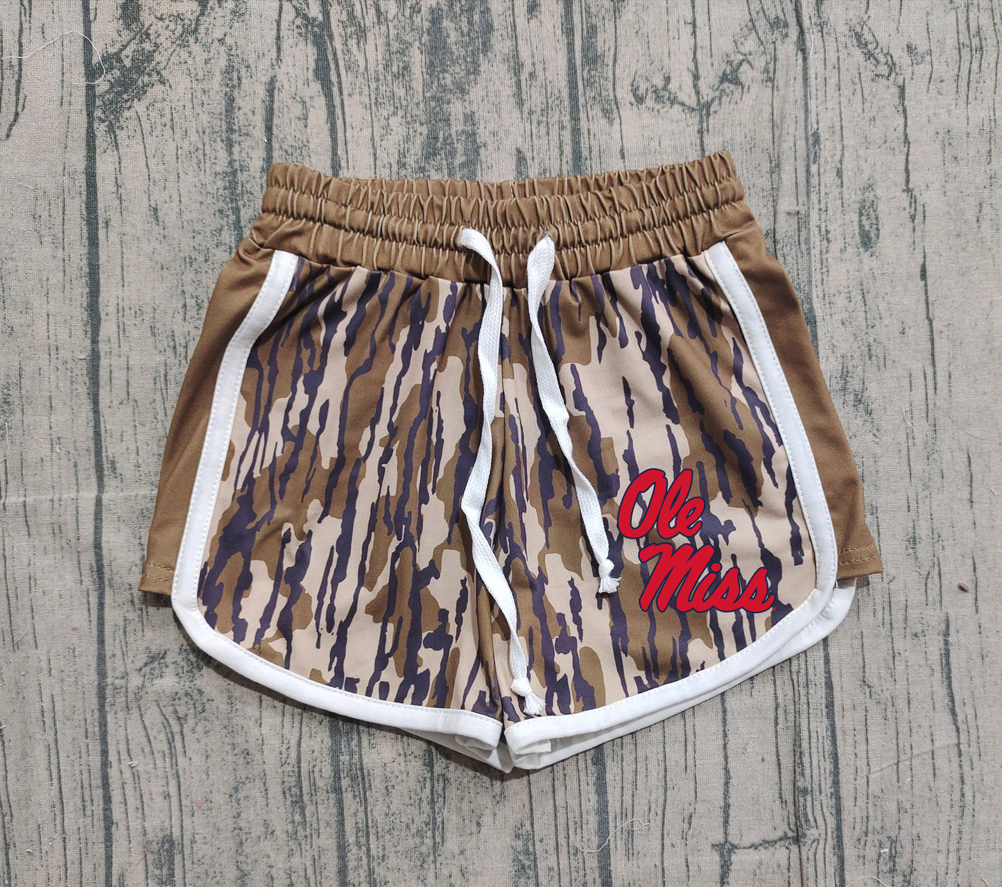 Custom moq 5 mix size milk silk baby kids clothes team camouflage summer shorts-25.11.20
