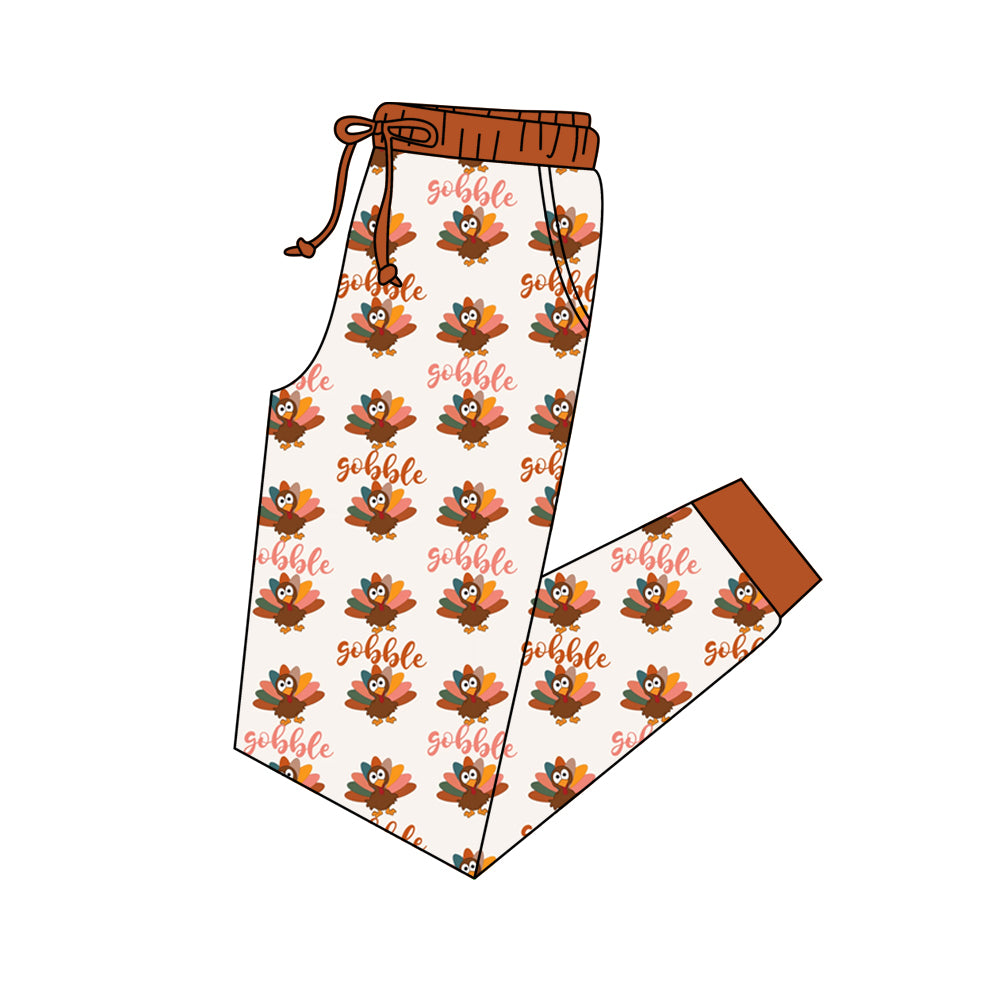 5.22custom each style moq 5eta 4-5week Sibling Sister thanksgiving day turkey boys and girl outfits and baby romper and aldult shorts match family design