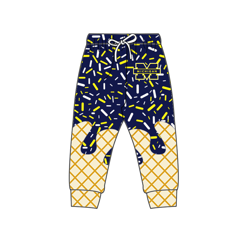 Custom summer teams baby girls clothes team dark blue hooded long sleeve tops and short sleeve top and dress and pants and shorts-25.5.30