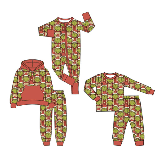 25.7.24 custom each style moq 5eta 4-6week Sibling Sisters Christmas baby boy long sleeve pants sets 1 and sets 2 and rompers match family design