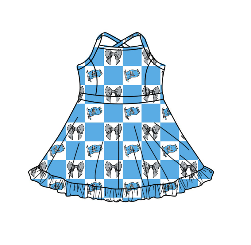Custom moq 5 mix size milk silk summer teams Baby Girl Blue Sleeveless Top Skirts Set Dress And Shorts Yoga Checked Outfit Boy's Checked Short-Sleeved Polo Shirt And Romper