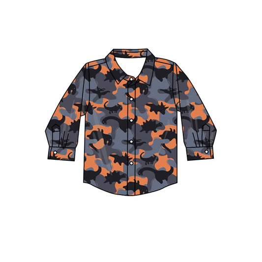 7.8 custom each style moq 5 eta 4-6week baby boys clothes camouflage navy blue long sleeve top