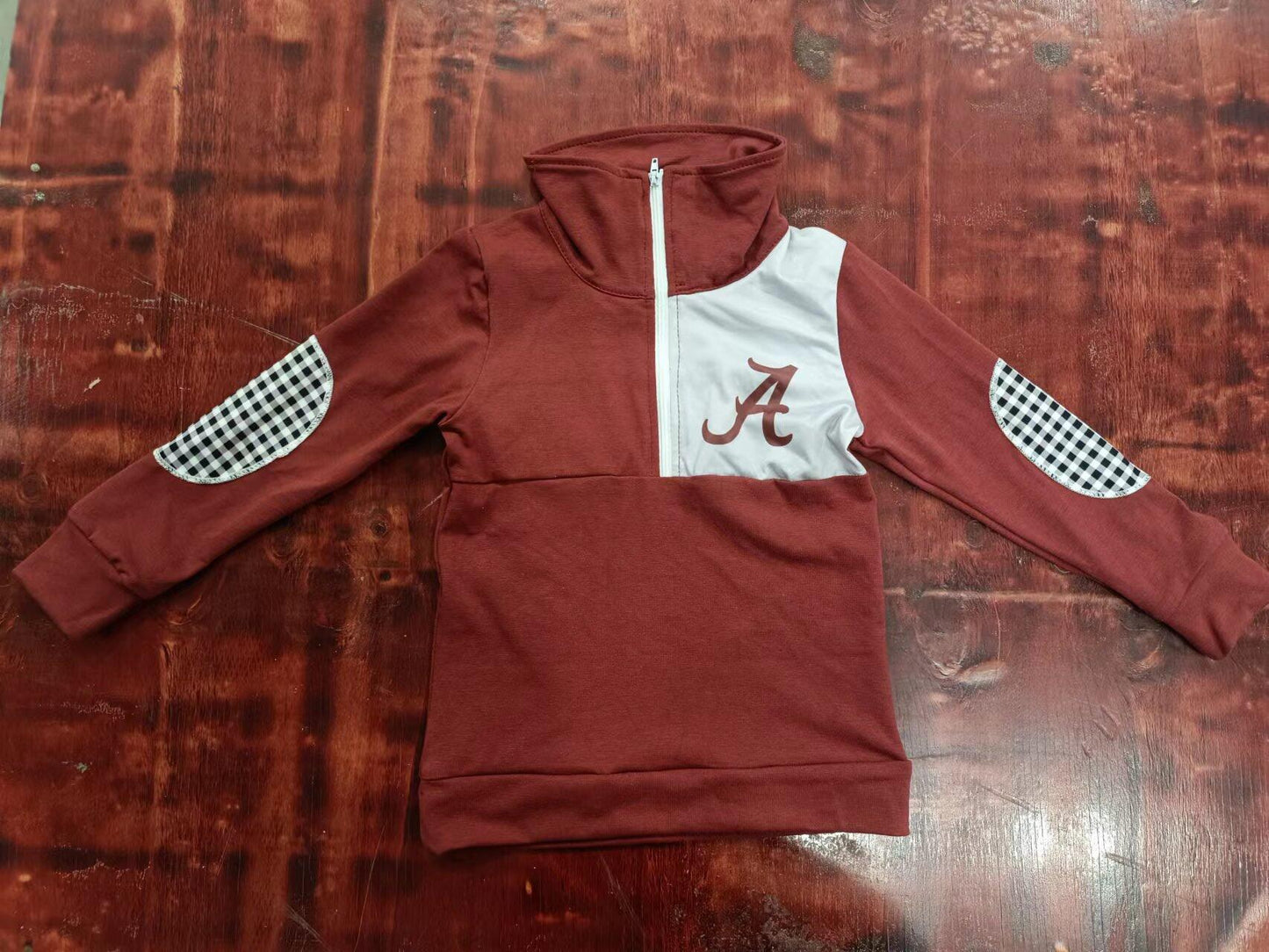 Boys red long sleeve top ALABAMA moq 5