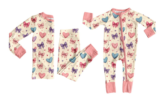 25.9.20 custom each style moq 8 eta 6-8week Sibling Sisters bow love baby girl clothes long sleeve pants sets and romper match family design