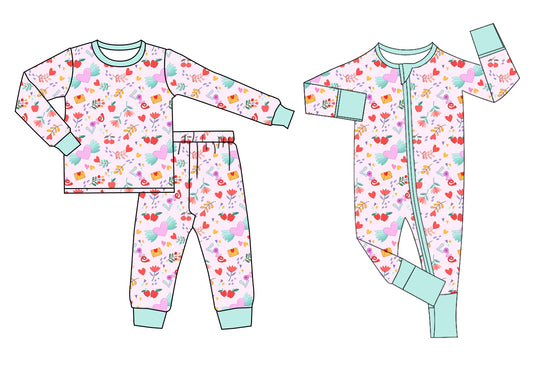 11.3 custom each style moq 5eta 4-6week Sibling love pink baby girl sets and rompers match family design