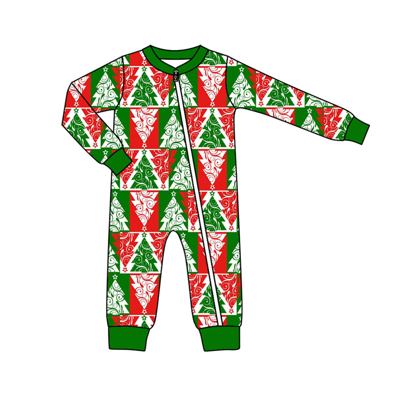 7.26 custom each style moq 5eta 4-6week Sibling Sister Christmas green baby boys sets and rompers match family design