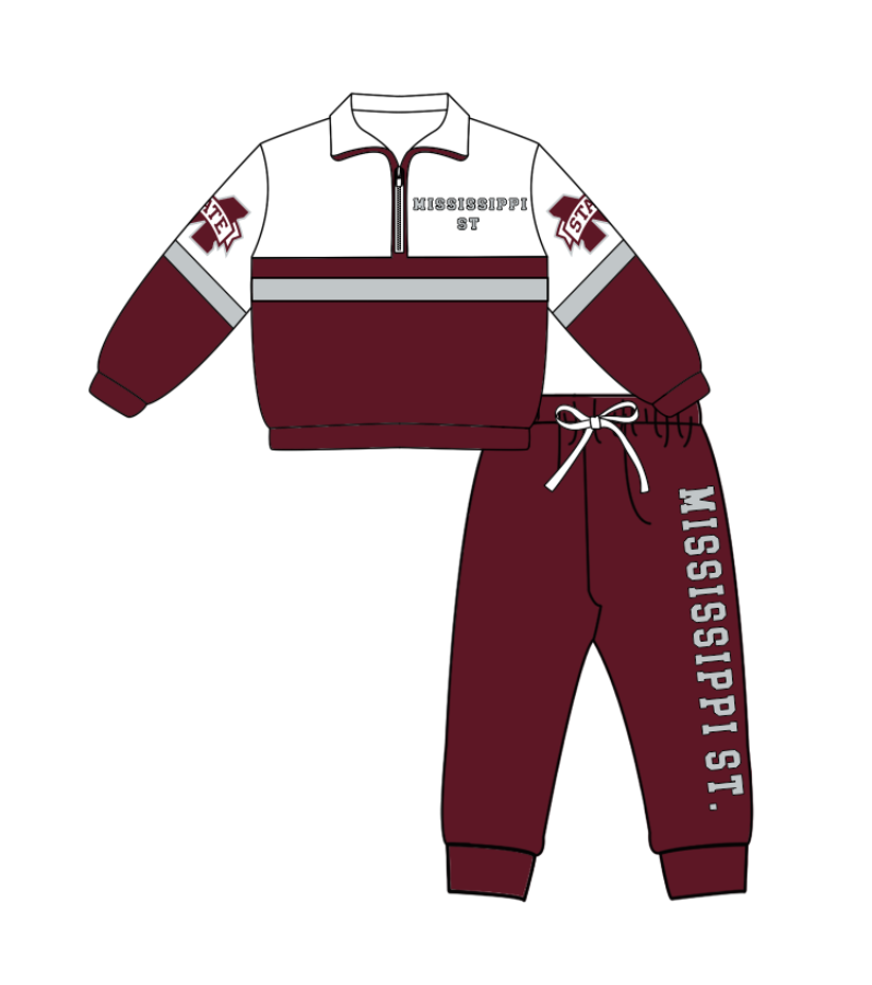 Custom moq 5 mix size yoga fabric dark Red zip-up jacket, long-sleeved shirt, and trousers set