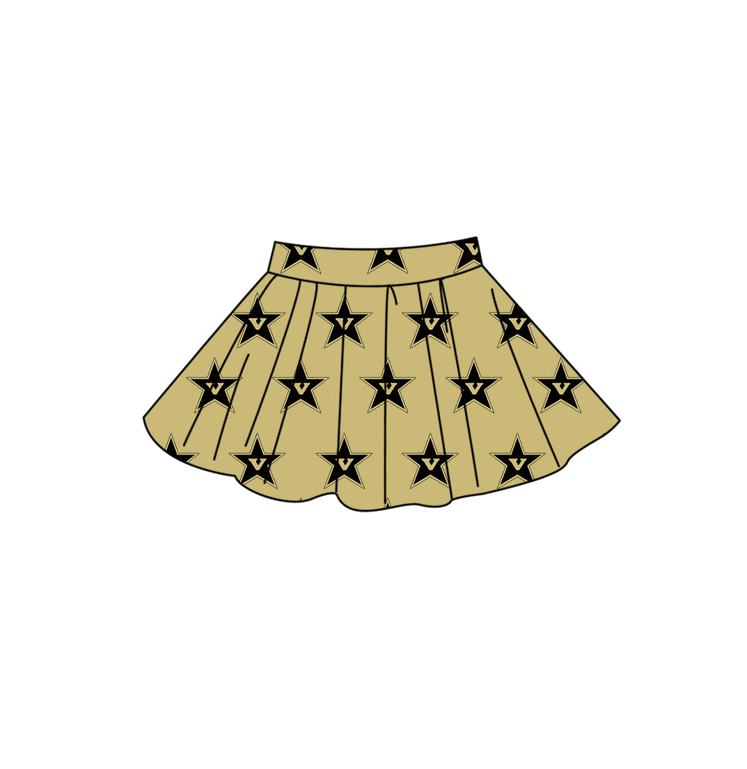 Custom moq 5 mix size summer teams Adult Women Solid Color Casual Summer Team Skirt Outfit