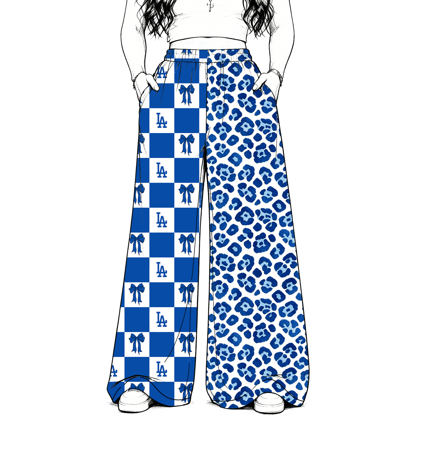 custom moq 5 mix size MSD072902 Baby Kids Leopard Checked Patchwork Long Pants Team Casual Bottom