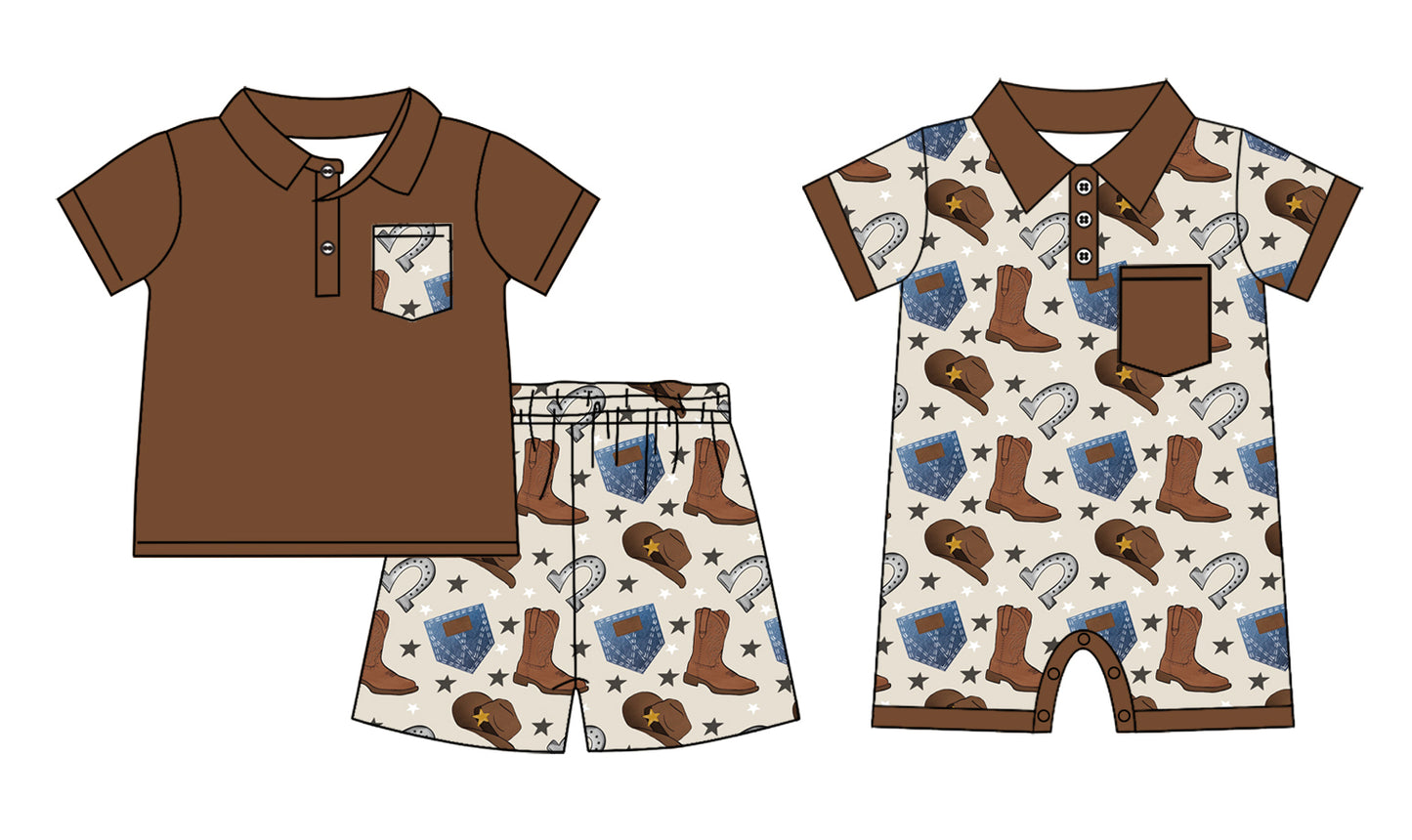 12.24 custom each style moq 5eta 4-6week Sibling Sister boots baby boy short sleeve shorts sets and rompers match design