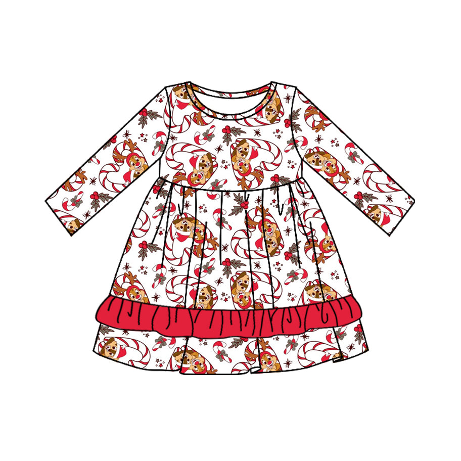 7.22 custom each style moq 5eta 4-6week Sibling Sister Christmas red baby girls sets and dress and rompers match family design