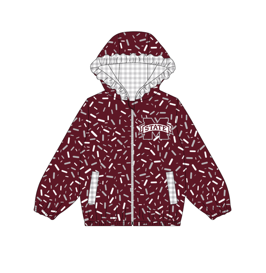10.3-1-Custom moq 8 mix size milk silk summer team baby girls clothes brick red hooded long sleeve top-25.10.9