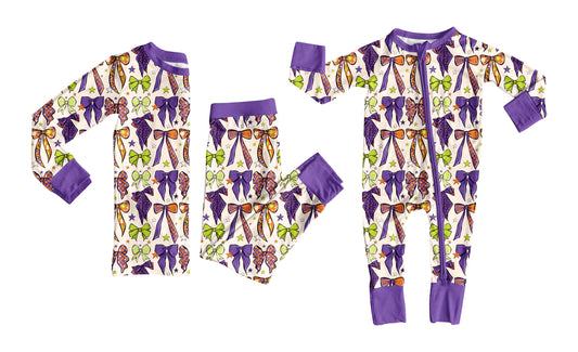 25.7.4 custom each style moq 5eta 4-6week Sibling Sisters bow baby boy long sleeve pants sets and rompers match family design