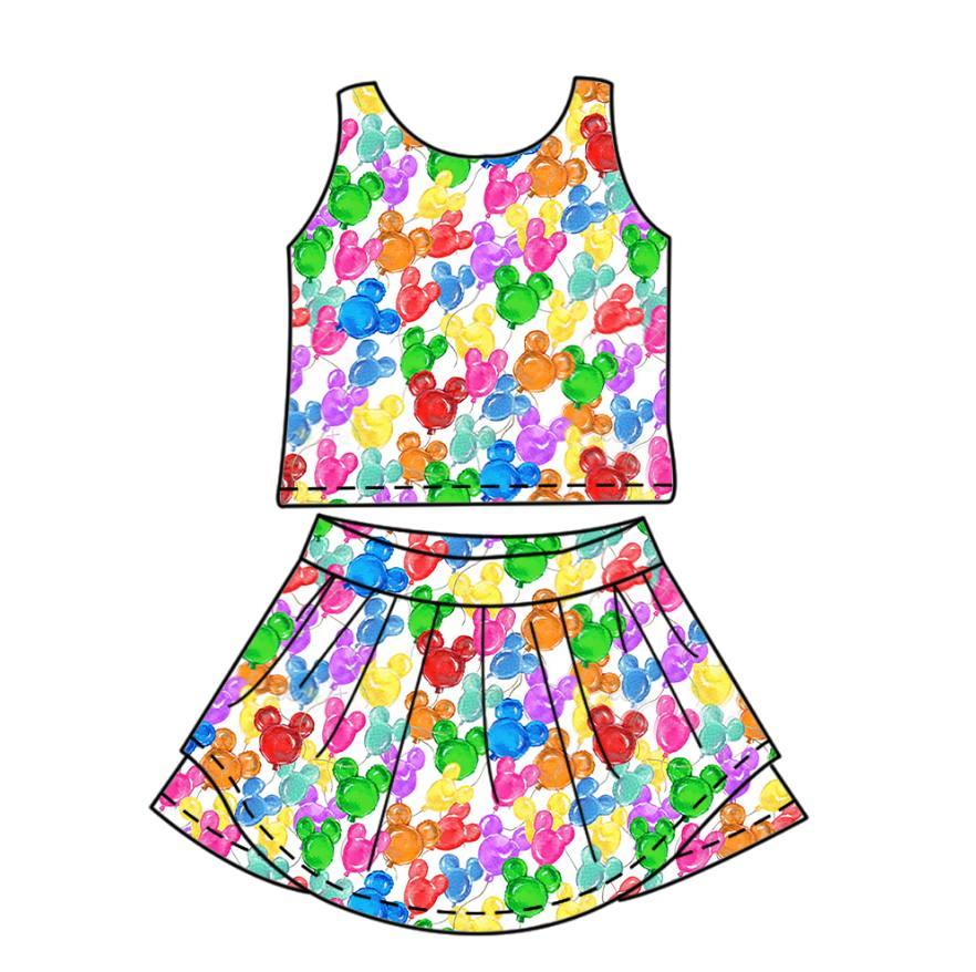 Custom moq 5 mix size milk silk summer teams baby girls clothes pink sleeveless skirts sets and dress 1 and dress 2 and dress 3-25.7.4
