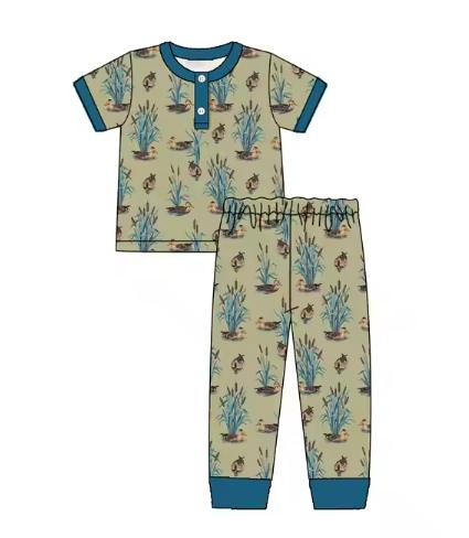 Custom moq 5 each style eta 6-7weeks baby boy clothes short sleeve pants set and rompers-25.7.29
